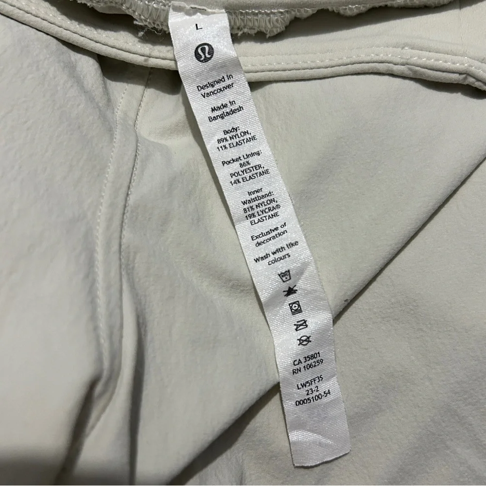 COPY 🍋 Lululemon Stretch Woven Wide-Leg High-Rise Pant, Bone, size L - Picture 9 of 14